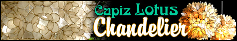 Capiz Lotus Chandelier