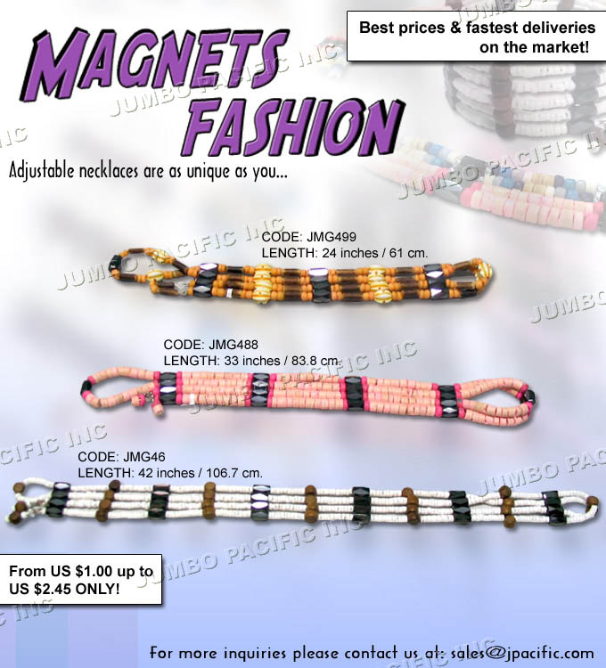 Philippine shell magnetic jewelry belts bracelets necklace collection