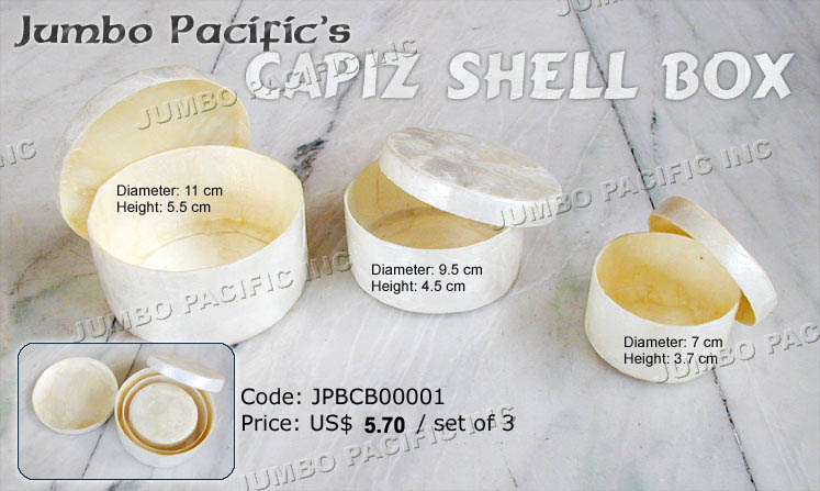 JPBCB00001 - Capiz Boxes. 