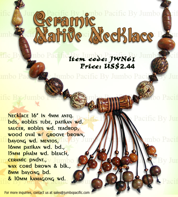  Ceramic Native Necklace