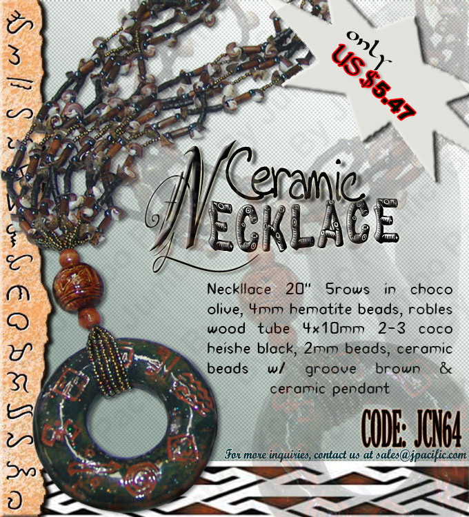  Ceramic Native Necklace