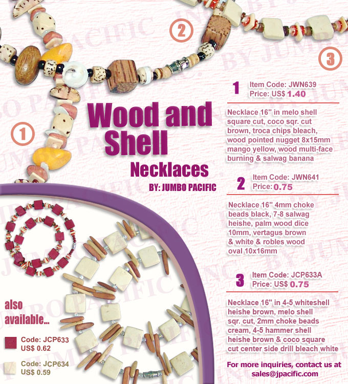  Wood and Shell Jewelry