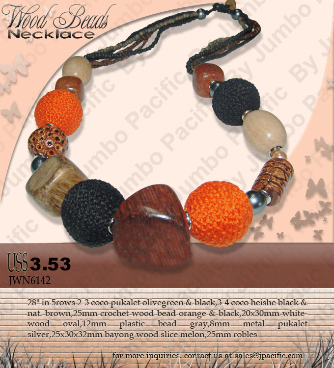  Wood Bead Necklace