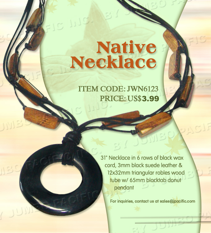  Wood Bead Necklace