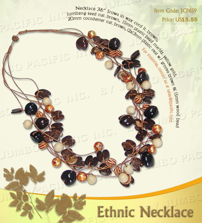  Wood Bead Necklace