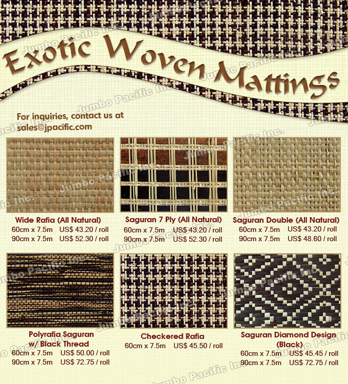  Exotic Woven Mattings