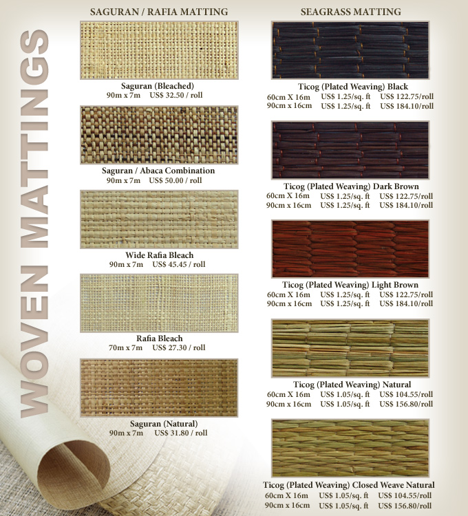  Exotic Woven Mattings